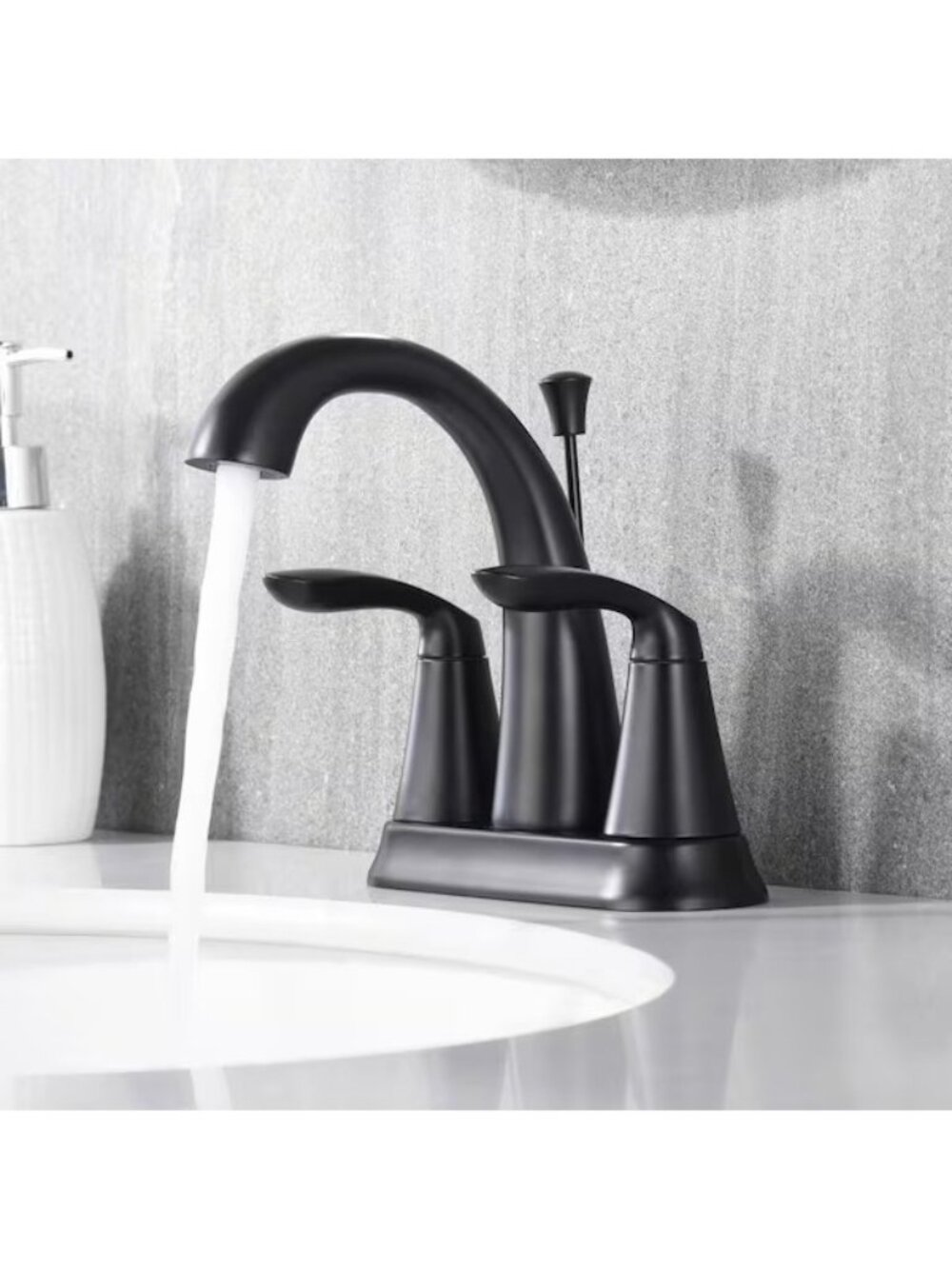 Stilleto Centerset 2-Handle Bathroom Faucet with Drain Assembly, Rust Resist in